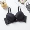 Nuevo sujetador de encaje sexy transfronterizo para mujer, fino, push-up, ajustable, cómodo, transpirable, ropa interior fina, en stock, venta al por mayor