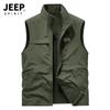 Chaleco de fotografía 2292 otoño e invierno 2023 ropa para hombre talla grande casual pesca chaleco multibolsillos chaqueta de forro polar para hombre