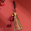 Chaveiro de Cinábrio Roxo Dourado Natural de Alto Teor para Riqueza Imediata, Joia Pingente do Ano de Nascimento do Cavalo do Zodíaco de 2026
