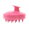 Pente de silicone para shampoo escova para animais de estimação escova para couro cabeludo massagem superfície do couro cabeludo massagem nos nervos escova shampoo doméstico para adultos
