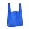 Em estoque Saco de colete não tecido Saco de compras de supermercado Portátil saco não tecido colorido para impressão Saco de colete não tecido