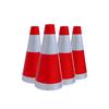 Cono de goma para carretera, cono reflectante, cubo de helado, señal de advertencia de prohibición de estacionamiento, barrera de aislamiento de tráfico.