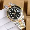 Reloj Lao Jia serie Greenwich anillo de cola anillo de sprite reloj mecánico automático acero fino 904L impermeable luminoso