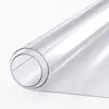 Fornecimento Direto da Fonte Fabricante, Atacado de Materiais em Rolo para Toalhas de Mesa, Materiais em Rolo de PVC Espessado, Tecido de Fio, Materiais em Rolo Transparentes em Estoque