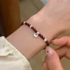 Pulsera de Bola de Circonita Brillante Versátil de Plata de Ley S925 Joyería Elegante de Nicho Pulsera Sencilla de Diamante Pequeño Accesorios de Moda