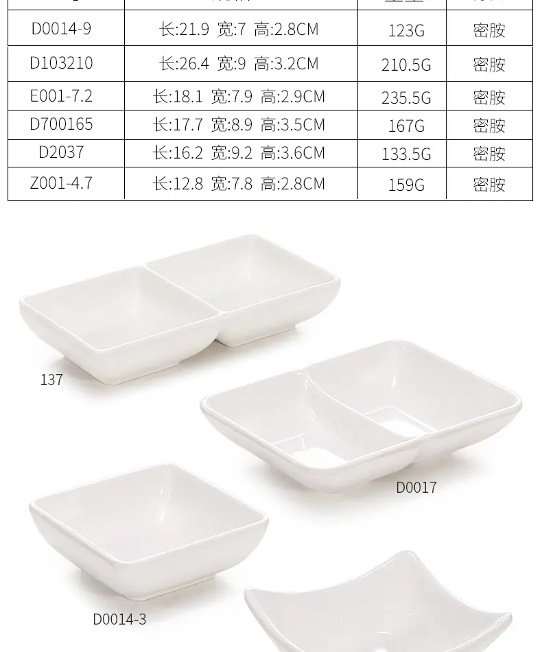 白色调料碟