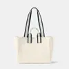Bolso de Lona de Gran Capacidad Estilo Nuevo Simple Transfronterizo con Logo Personalizado, Bolso de Hombro Moderno para el Trabajo y los Viajes