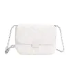Bolsa Pequena Quadrada de Corrente de Alta Qualidade Estilo Coreano Transfronteiriça com Toque Premium, Grande Capacidade, Tendência Outono/Inverno 2026 com Fecho de Travamento, Bolsa Transversal de Ombro