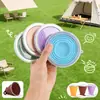Copo de Água Dobrável Portátil, Copo Dobrável de Viagem, Camping Viagem Outdoor Resistente a Altas Temperaturas Silicone de Grau Alimentício Copo de Água Dobrável