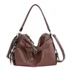 Nova Bolsa Feminina Outono 2026 Bolsa Tote Vintage Transfronteiriça de Grande Capacidade Bolsa de Ombro Macia Bolsa Transversal