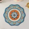 Tapete de Mesa Mandala com Efeito 3D DIY Transfronteiriço Isolante Térmico, Modelo de Venda Quente de Luxo Leve, Antiderrapante e Resistente ao Desgaste