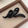 Horquilla de Ola Grande con Diseño Nicho para Mujer Otoño e Invierno Elegante Simple Parte Trasera de la Cabeza Clip de Tiburón para el Cabello Accesorios para el Cabello de Alta Gama