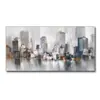 Pintura em tela colorida cidade HD pintura spray núcleo de tela moderno simples abstrato pintura a óleo pintura sem moldura