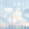 Pegatinas Adhesivas Crepúsculo - Serie Estilo Papel - Serie Sal Artística Materiales Decorativos DIY para Diarios, 40 Hojas en 4 Diseños
