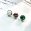 Juego de Aleación de Titanio F-136 con Pendientes de Circonita Cabeza G23 Cilíndrica Incrustada con Circonio 5A Joyería Super Brillante Cabeza Adecuada para Rosca Interna
