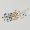 Cuentas de Plata S925 2mm Cuentas Espaciadoras, Perlas, Cuentas Sueltas, Cuentas de Posicionamiento, Se Pueden Aplastar, Materiales DIY para Pulseras y Collares, Accesorios de Joyería de Plata