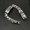 Pulseira Cruz Bold para Homens, Estilo Vintage Europeu e Americano da Moda, Pulseira Grossa