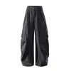 Calças de Trabalho Resistentes de Secagem Rápida ao Ar Livre Unisex Black Fleet Sports Calças Longas Casuais Funcionais para Caminhada ao Ar Livre