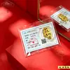 Oro Puro 999 Princesa Por Favor Hazte Rica 0kg Gato de la Suerte Pegatina Riqueza Hoja de Oro Tesoro Tarjeta de Oro Pegatina para Teléfono
