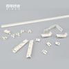 Cortina Zhang Suju Cortina para Ventana de Bahía Riel para Cortina Aleación de Aluminio Flexible Riel Curvo Montado en el Lado Montado en la Parte Superior Riel Curvo en Forma de U