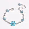 Bestseller transfronteiriço: pulseira fofa e doce em estilo pastoral com designs de coração e flor, perfeita como presente de Dia dos Namorados para usar em camadas
