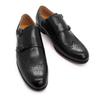 Zapatos de Vestir de Cuero para Hombre Nuevos Brock Grabados Casual Hebilla Doble Ajuste Pies Monk Mengke Zapatos Exclusivo Transfronterizo