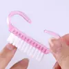 Mini Cepillo de Cuerno Cepillo para Polvo Cepillo para Uñas Limpieza Superficie de Uñas Pulido Cepillo de Textura para Arcilla DIY Herramientas para Uñas Suministros