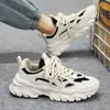 Tênis Dad Shoes Masculino, Novos Modelos Primavera e Verão, Sapatos Esportivos Resistentes ao Desgaste com Sola Grossa, Tênis Casuais Respiráveis de Malha para Viagem ao Ar Livre Masculino