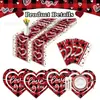 Zc081 Bandera de Mesa Cuadros Amor Mantel Fiesta Tema Festivo Hogar Sala de Estar Tapete de Mesa San Valentín Manteles Individuales Decorativos