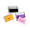 Cinta de cassette de audio en blanco, color sólido transparente, totalmente nueva, cassettes estándar de 60 y 90 minutos, disponible para dropshipping