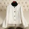 Abrigo de Lana de Alpaca Doble Cara para Mujer, Talla Petite, Nueva Moda Otoño e Invierno Casual Elegante de Lana con Cuello Redondo, Estilo Corto