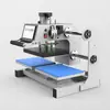 Máquina Pneumática Automática de Dupla Estação para Transferência de Calor para Impressão por Transferência de Calor em Roupas Camisetas Máquina de Prensagem a Quente para Etiquetas Máquina de Prensagem a Quente para Pedrarias Hot Fix Máquina de Prensagem a Quente