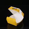 Caja de Empaque Desechable para Hamburguesa Caja para Hamburguesa Caja de Papel 350g Cartulina Blanca Papel con Película de PE Chengdu Kaiditong