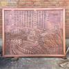 Relevo de pedra mármore branco Grande parede mural sombra parede bluestone flores e plantas figuras relevo animal