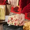 2026 Novo Modelo Sacos para Embalagem de Biscoitos Estilo Cartão Atrator de Sorte, Sacos para Embalagem de Lanches de Confeitaria Floco de Neve, Sacos para Assar Barquinhos de Arroz Glutinoso