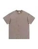 Camiseta Vintage Lavada de Algodão Puro Pesado 240g Estilo Retro Americano Tendência Manga Curta Unissex Gola Redonda