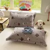 2026 Nuevo Juego de Dos Fundas de Almohada de Vellón de Leche Invierno Dormitorio Universitario Habitación Individual Dedicado Resistente a Manchas a Prueba de Aceite Funda de Almohada