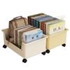 Caixa de Armazenamento com Polia sob a Mesa Bolsa para Livros Caixa de Livros Removível Estante de Livros para Mesa de Sala de Aula Estudante Caixa de Armazenamento