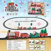 Brinquedo de Trem Elétrico em Trilhos para Comércio Exterior Transfronteiriço Trem de Pista Montado Presente de Natal para Crianças Brinquedo Educativo