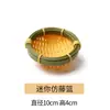 Prato Artesanal em Formato de Barco de Bambu para Decoração de Sashimi Japonês, Pá de Bambu, Cesta de Bambu, Cesta de Sobremesa, Prato Especial de Bambu, Mini