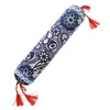 Nueva Almohada Dulce al por Mayor Almohada para Columna Cervical Relleno de Cáscara de Trigo Sarraceno Tela Gruesa Vieja Almohada Redonda Estilo Étnico Almohada Individual