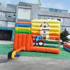 Castillo Inflable Grande Travieso, Combinación de Laberinto y Tobogán, PVC Suave Acolchado Anticolisión, Instalación Incluida para Pedidos Superiores a 20 Piezas