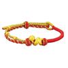 Pulsera Zodiaco Serpiente de la Fortuna con Cuentas Envueltas en Plata de Oro Puro 999 Jiu Fengxiang, Pulsera de Hilo Rojo para el Año Zodiacal de Uno