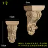 Madera maciza madera europea calcomanía de talla de madera pilar capitel viga soporte pared de fondo armario gabinete pasillo apertura mate cabeza de flor decorativa ménsula