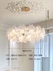 Lustre Francês Sala de Estar 2025 Nova Luz Principal Criativa Acessível Luxo Estilo Creme Hall Lâmpada de Cristal Restaurante Sofisticado Quarto