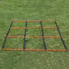Escalera de agilidad multifuncional, cuerda de entrenamiento físico plegable, escalera blanda de nueve cuadros para entrenamiento de fútbol y baloncesto