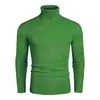 Suéter de gola alta listrado masculino de outono e inverno transfronteiriço da Amazon, suéter de malha pullover quente slim fit estilo europeu e americano