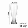 Venta al por mayor en stock Vasos sencillos para cerveza de corte frío, Vasos para cerveza de barril, Vasos de vidrio cónicos, Vasos para cerveza artesanal, Vasos para bebidas con impresión de logo