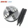 Portabrocas de cuatro mordazas auto-centrante manual SANOU tres gaviotas tres-europeo K02-63 M14 mini portabrocas para carpintería