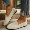 Venta Caliente Comercio Electrónico Transfronterizo Tallas Grandes Otoño 2026 Nuevo Zapatos de Punto Individuales Suela Plana Transpirables Slip-on Zapatos Individuales para Hombre Perezoso Mujer
